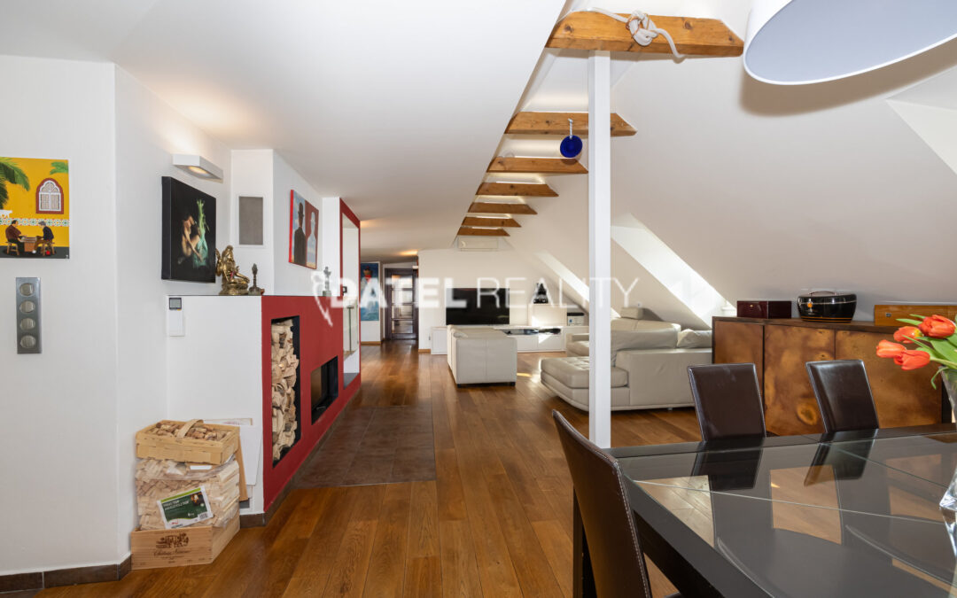 Prodej luxusního 3+kk – střešní byt s terasou